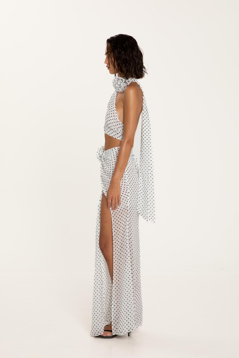 Heartdot Maxi Skirt | Vassia Kostara